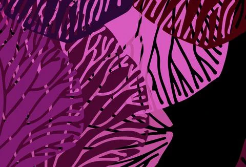 Dark Pink vector pattern with random forms. Illustrazione stock