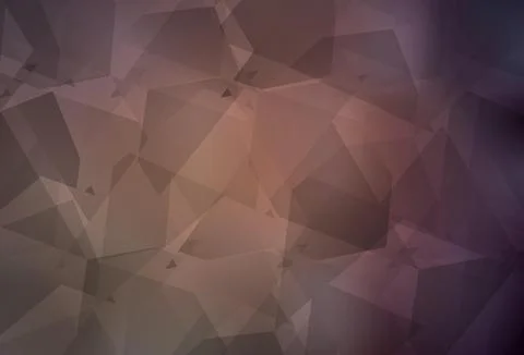 Dark Pink vector pattern with random polygonals. Illustrazione stock