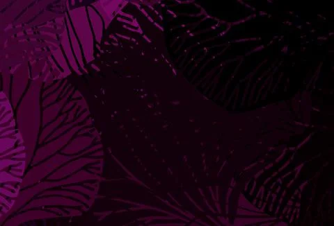 Dark Pink vector pattern with random forms. Stock Illustration