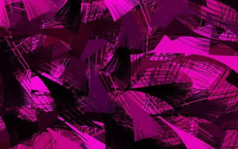 Dark Pink vector pattern with random forms. イラスト素材