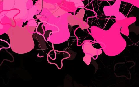 Dark Pink vector pattern with random forms. 库存插图