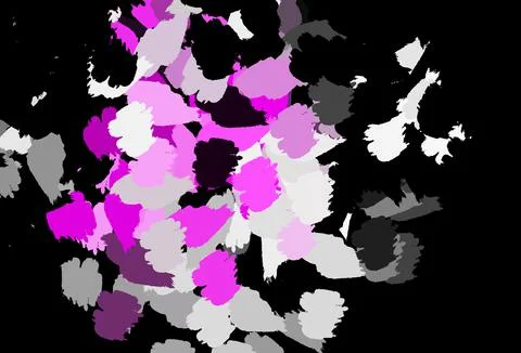 Dark Pink vector pattern with random forms. Illustrazione stock
