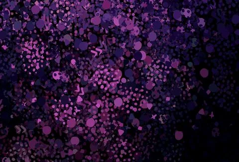 Dark Pink vector pattern with random forms. Stock Illustration