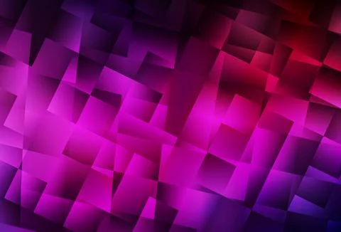 Dark Pink vector pattern in square style. Stock Illustration