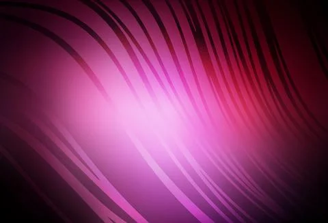 Dark Pink vector pattern with wry lines. Stock Illustration