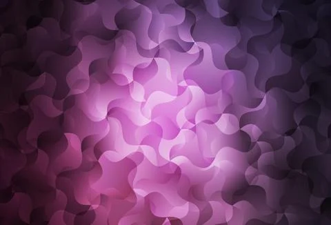 Dark Pink vector pattern with wry lines. Stock Illustration