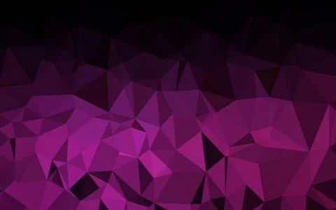 Dark Pink vector polygonal pattern. Stock Illustration