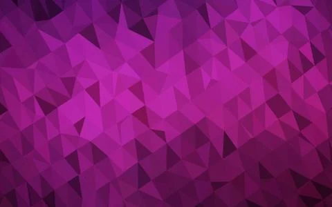 Dark Pink vector shining triangular template. Illustrazione stock