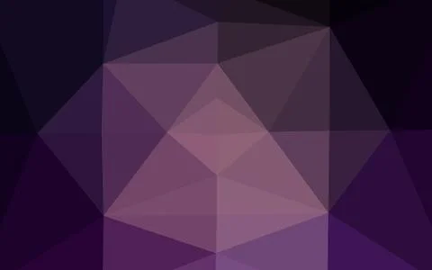 Dark Pink vector shining triangular background. 스톡 일러스트