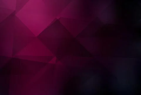 Dark Pink vector shining triangular background. Stock Illustration