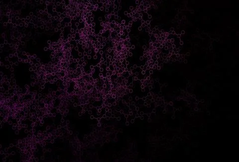 Dark Pink vector template with artificial intelligence structure. Illustrazione stock