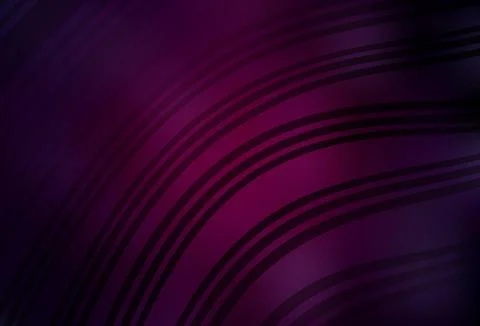 Dark Pink vector template with bent lines. Stock Illustration