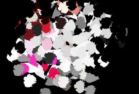 Dark Pink vector template with chaotic shapes. Stock Illustration