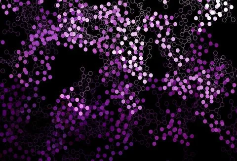Dark Pink vector texture with artificial intelligence concept. Stock Illustration