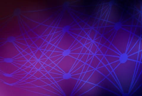 Dark Pink vector texture with artificial intelligence concept. 스톡 일러스트