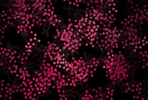 Dark Pink vector texture with artificial intelligence concept. Stock Illustration