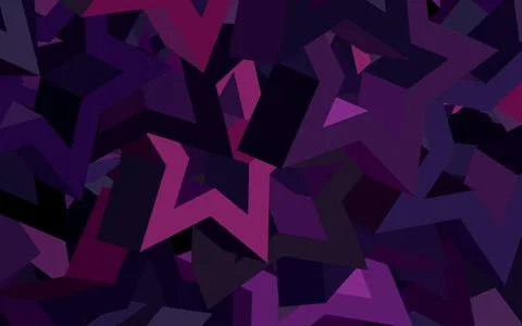 Dark Pink vector texture with beautiful stars. Stock Illustration