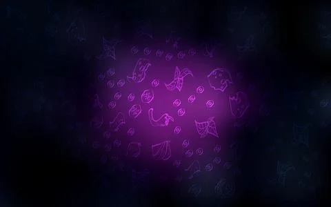 Dark Pink vector texture with delicious snacks. Stock Illustration