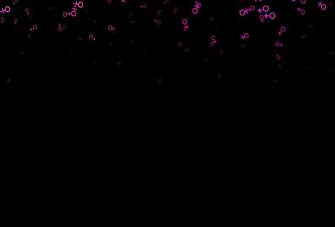 Dark pink vector texture with male, female icons. イラスト素材