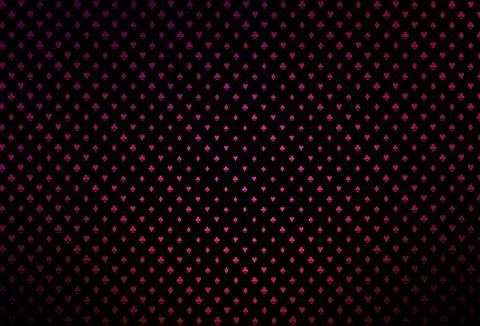 Dark pink vector texture with playing cards. Stock Illustration