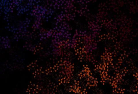 Dark Pink, Yellow vector backdrop with artificial intelligence data. 스톡 일러스트