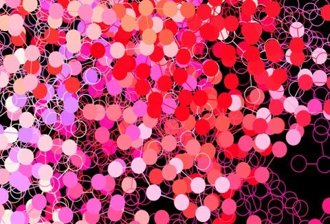 Dark Pink, Yellow vector backdrop with dots. 스톡 일러스트