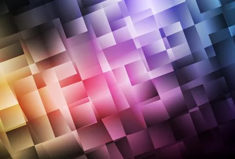 Dark Pink, Yellow vector backdrop with rhombus. Stock Illustration