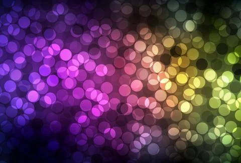Dark Pink, Yellow vector background with bubbles. Stockillustratie