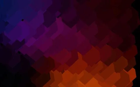 Dark Pink, Yellow vector background in polygonal style. Stock-Illustration