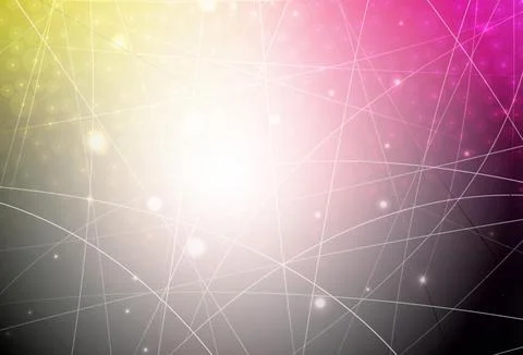 Dark Pink, Yellow vector background with straight lines. Stock Illustration