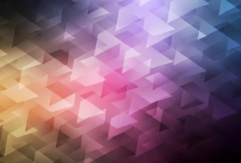 Dark Pink, Yellow vector background in polygonal style. Illustrazione stock
