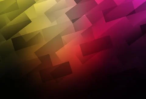 Dark Pink, Yellow vector layout with lines, rectangles. 스톡 일러스트