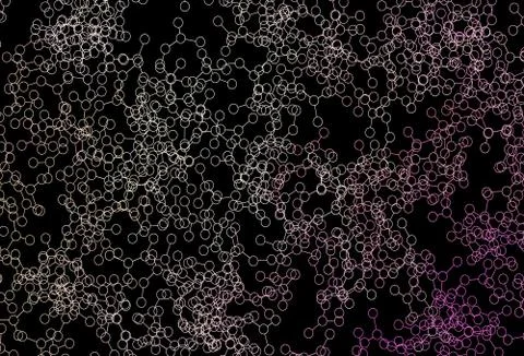 Dark Pink, Yellow vector pattern with artificial intelligence network. Illustrazione stock