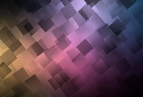 Dark Pink, Yellow vector pattern in square style. Stock Illustration