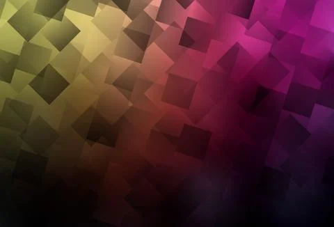 Dark Pink, Yellow vector pattern in square style. Illustrazione stock