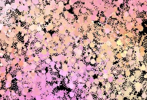 Dark Pink, Yellow vector pattern with random forms. 스톡 일러스트