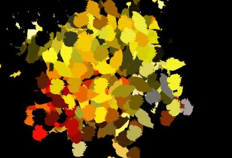 Dark Pink, Yellow vector pattern with random forms. イラスト素材