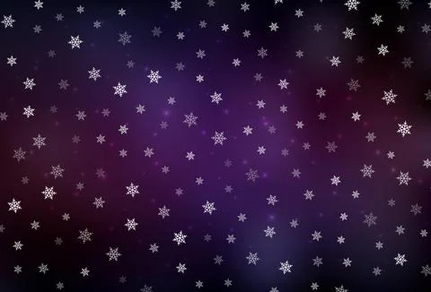 Dark Pink, Yellow vector pattern in Christmas style. Illustrazione stock