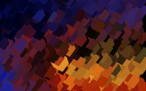 Dark Pink, Yellow vector pattern in square style. Illustrazione stock