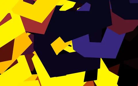 Dark Pink, Yellow vector pattern with colorful hexagons. イラスト素材