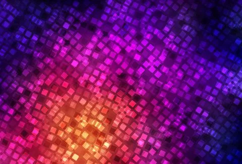 Dark Pink, Yellow vector pattern in square style. Stockillustratie