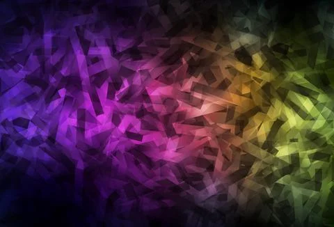 Dark Pink, Yellow vector pattern with sharp lines. Stockillustratie