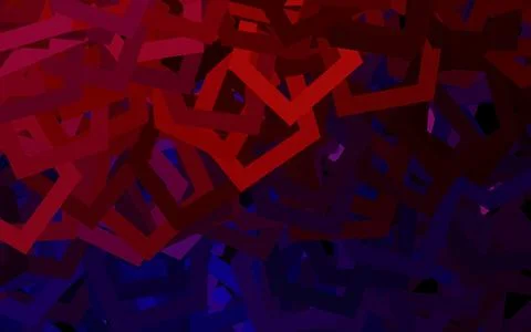 Dark Pink, Yellow vector pattern with colorful hexagons. 스톡 일러스트