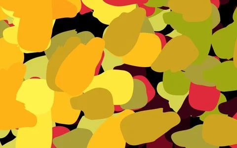 Dark Pink, Yellow vector pattern with random forms. Stock Illustration