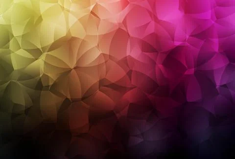 Dark Pink, Yellow vector pattern with random forms. Illustrazione stock