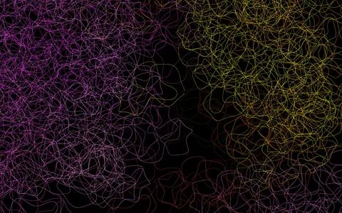 Dark Pink, Yellow vector pattern with random forms. Stock Illustration