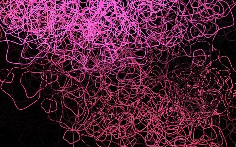 Dark Pink, Yellow vector pattern with random forms. イラスト素材