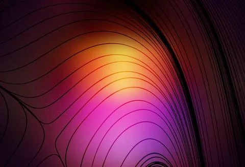 Dark Pink, Yellow vector pattern with lines. Illustrazione stock