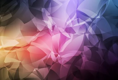 Dark Pink, Yellow vector polygon abstract layout. Stock Illustration