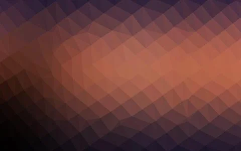 Dark Pink, Yellow vector shining triangular template. Illustrazione stock